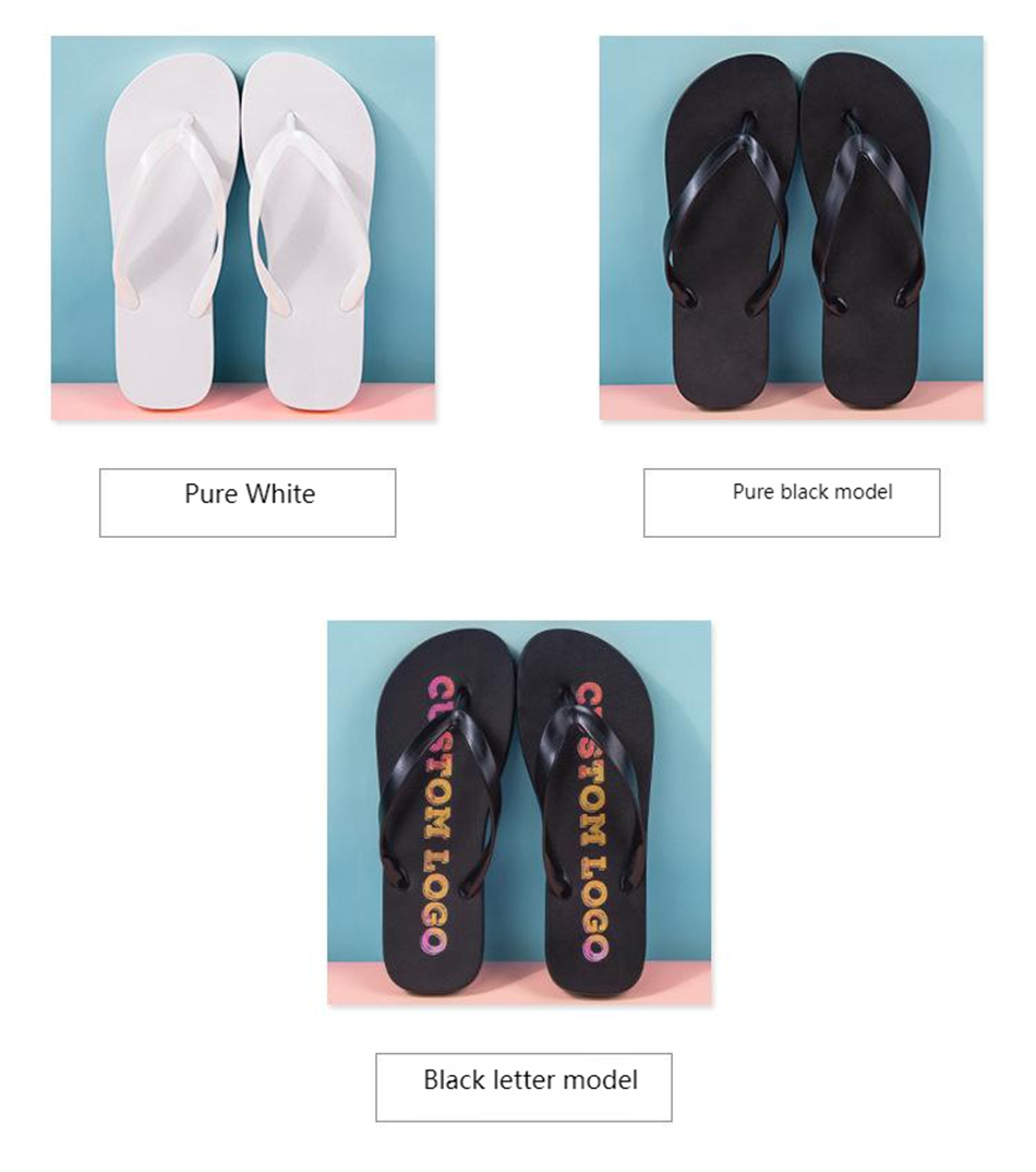 Wholesale New Men Women Customized Beach Shoes Casual Trendy Clip Shoes Indoor Outdoor Trendy Brand Flip Flops04